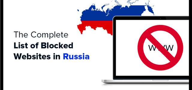 Lista över blockerade webbplatser i Ryssland